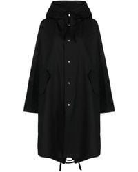 Jil Sander - Logo Parka Coat - Lyst