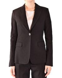 Pinko - Farida Silk-Blend Tailored Shirt With Notched Lapel - Lyst