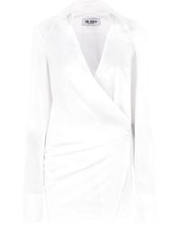 The Attico - The V-Neck Shirt Dress - Lyst