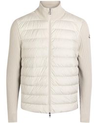 Moncler - Quilted Shell And Knit Jacket - Lyst