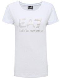 EA7 - Item O-Neck Short-Sleeved T-Shirt - Lyst