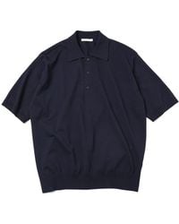 AURALEE - Short-Sleeved Polo Shirt - Lyst