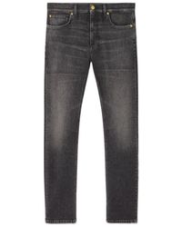 Versace - La Medusa Embroidery-Detail Jeans - Lyst