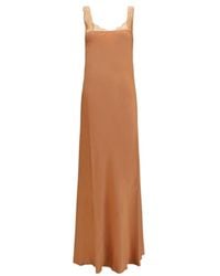 forte_forte - Lace-Trim Satin Maxi Dress - Lyst