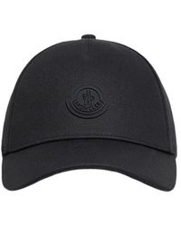 Moncler - Logo Patch Curved Peak Baseball Cap - Lyst