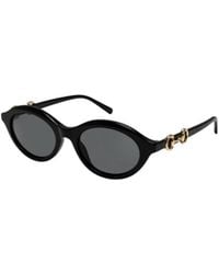 Gucci - Oval-Frame Sunglasses - Lyst