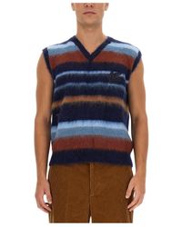 Etro - Striped V-Neck Vest - Lyst