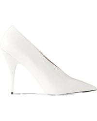 Stella McCartney - Plateau Satin Pumps - Lyst