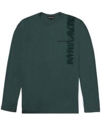 Emporio Armani - Logo Long-Sleeved T-Shirt - Lyst