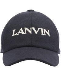 Lanvin - Logo Embroidered Cap - Lyst