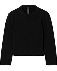 Norma Kamali - Peter Pan-Collar Long-Sleeve Jacket - Lyst