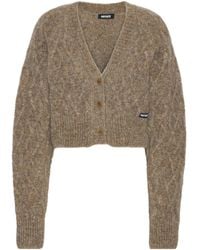 ROTATE BIRGER CHRISTENSEN - Sussi Button-Front Long-Sleeve Knit Top - Lyst