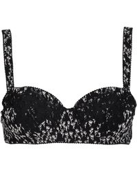 Dolce & Gabbana - Two-Tone Lace Bra - Lyst