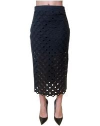 Max Mara - Bchzorro Broderie Midi Skirt - Lyst