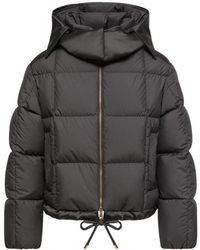 Moncler - Legerete Square-Quilted Hooded Short Down Jacket - Lyst