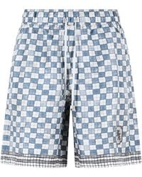Amiri - Checkered Bermuda Shorts - Lyst