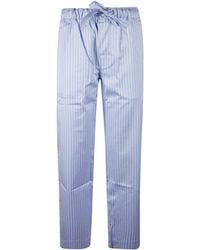 Tekla - Organic Cotton Striped Pyjama Trousers - Lyst