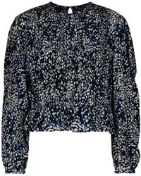 Isabel Marant - Gelina All-Over Printed Long-Sleeved Blouse - Lyst