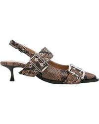 Ganni - Slingback High Heel Sandals - Lyst