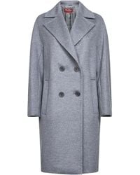Max Mara - Studio Agenda Double-Breasted Long Coat - Lyst