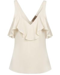 Twinset - Ruffle Detail Tank Top - Lyst