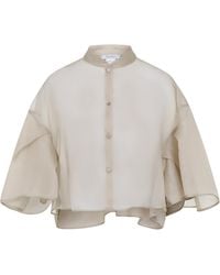 Max Mara - Donna Button-Up Cape - Lyst