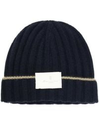 Brunello Cucinelli - Cashmere Ribbed Beanie - Lyst