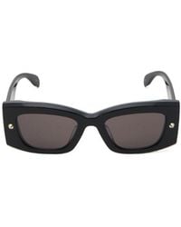 McQueen - Eyewear Rectangle Frame Sunglasses - Lyst