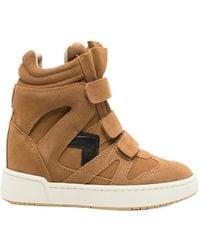 Isabel Marant - Im3 High-Top Leather Wedge Sneakers - Lyst