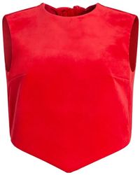 Patou - Bow-Detail Sleeveless Top - Lyst