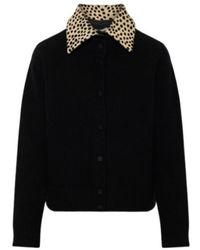 Rohe - Cheetah Collar Cardigan - Lyst