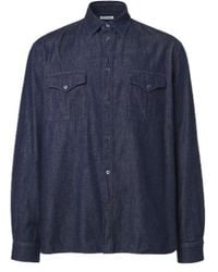 Jil Sander - Cotton Chambray Shirt - Lyst