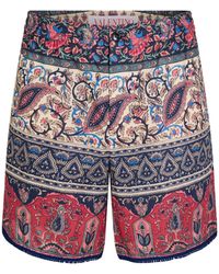 Valentino - Printed Graphic Shorts - Lyst
