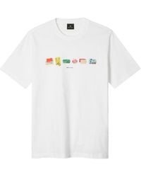 Paul Smith - Ps Paul Smith Graphic Printed Crewneck T-Shirt - Lyst