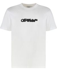 Off-White c/o Virgil Abloh - Arrow-Print Cotton T-Shirt - Lyst