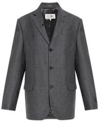 MM6 by Maison Margiela - Button-Up Blazer - Lyst
