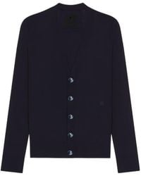 Givenchy - Logo Embroidered Button-Up Cardigan - Lyst
