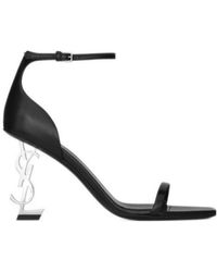 Saint Laurent - Opyum Square-Toe Sandals - Lyst