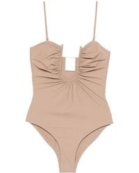 Christopher Esber - Arced Ruched One-Piece Swimwear - Lyst