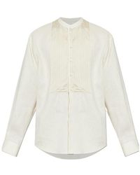 DSquared² - Pintuck Linen Shirt - Lyst