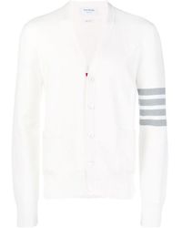 Thom Browne - 4-Bar V-Neck Cardigan - Lyst