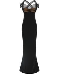 Nensi Dojaka - Draped Padded Cup Maxi Dress - Lyst