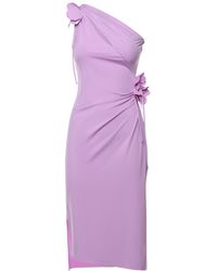 Coperni - Asymmetrical Mini Dress With Flowers - Lyst