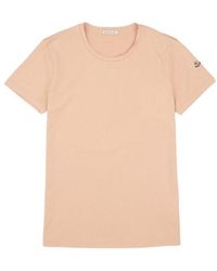 Moncler - Logo Patch Crewneck T-Shirt - Lyst
