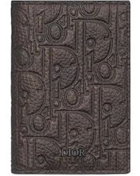 Dior - Vertical Bifold Card Holder - Lyst