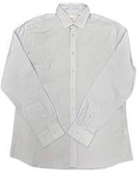 Burberry - Slim Fit Stretch Cotton Shirt - Lyst
