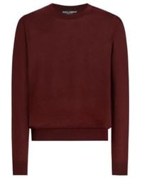 Dolce & Gabbana - Logo Embroidered Crewneck Pullover - Lyst