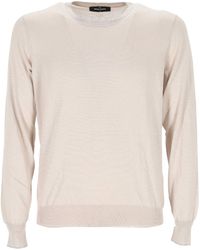 Gran Sasso - Long Sleeved Crewneck Knitted Jumper - Lyst