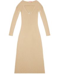 DIESEL - M-Oloni Cut-Out Detailed Knitted Dress - Lyst