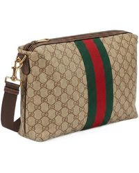 Gucci - Web Detailed Medium Gg Crossbody Bag - Lyst